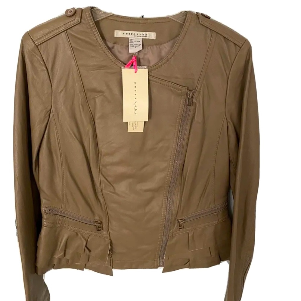NWTS Women’s medium genuine leather jacket from Esther Chen